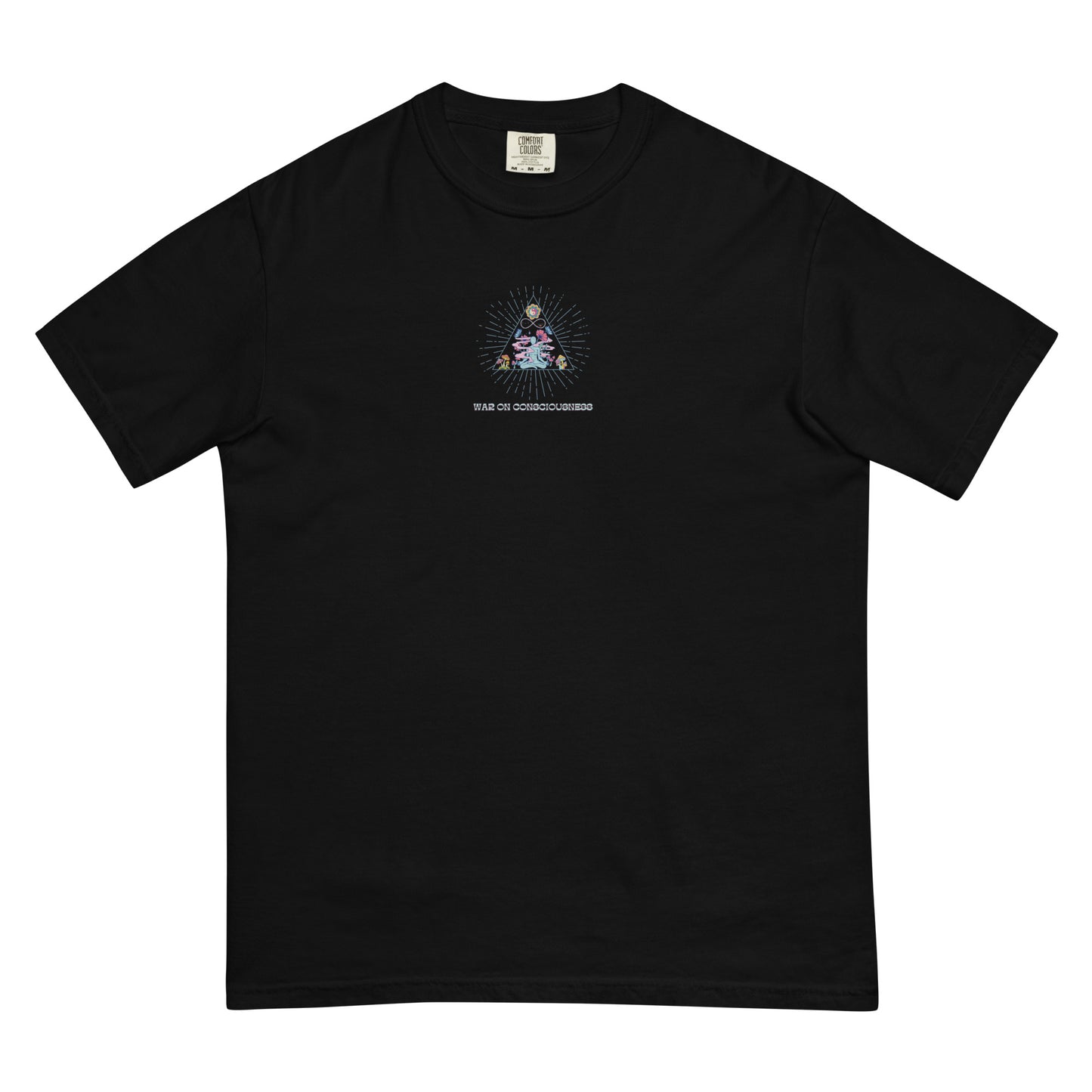 Embroidered ‘War On Consciousness’ - Unisex Heavyweight T-shirt